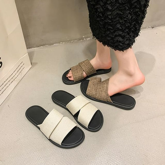 Sandals Strap Slide Canvas