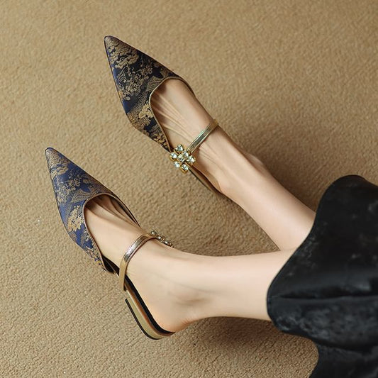 Mules Low Pointed Heel