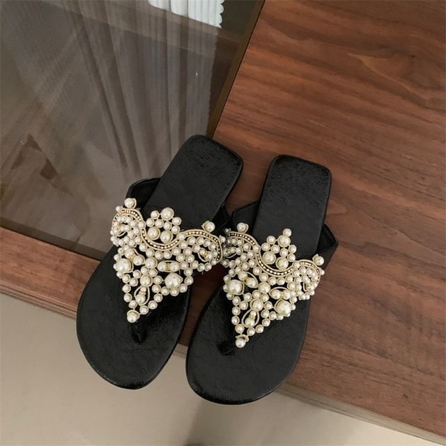 Beaded Flip Flops