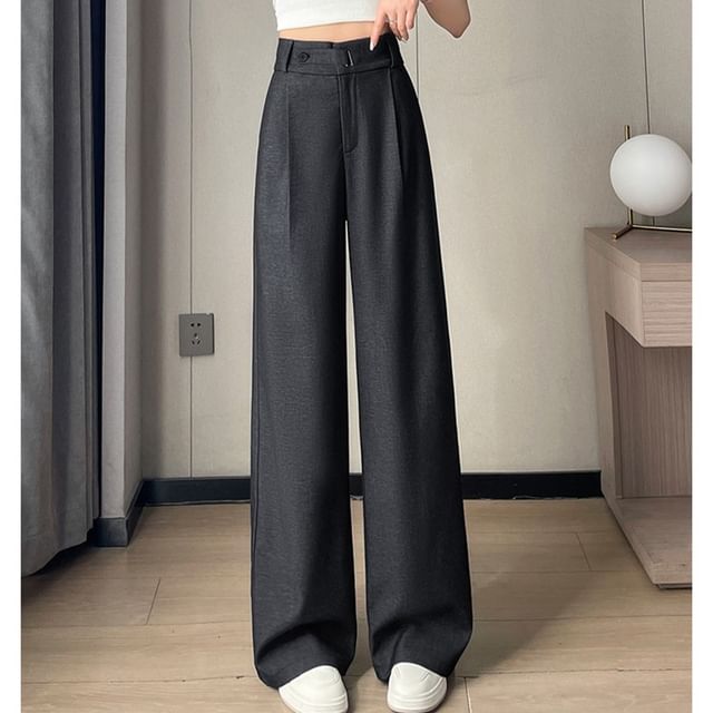 Designs) Plain (Various Rise Jeans Wide High Leg
