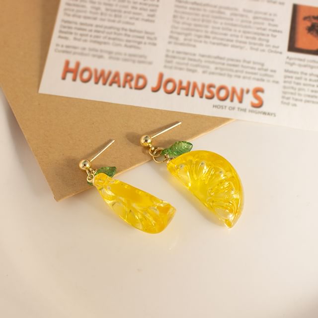 / Lemon Clip-On Earring Drop