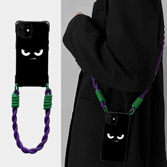 Set Case Lanyard Eye Strap Phone / Cartoon