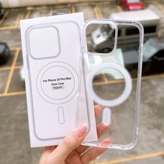 MagSafe) Transparent with (Compatible Magnetic Phone Case