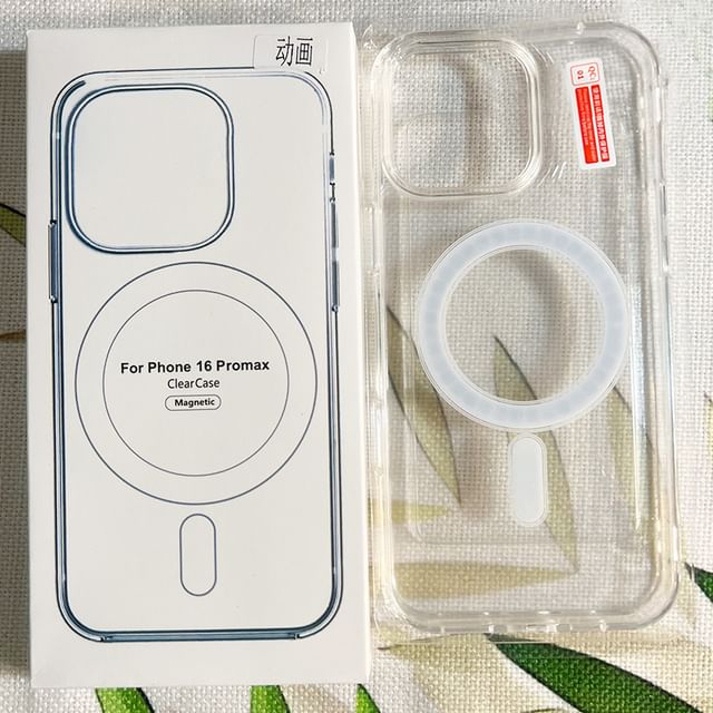 Transparent MagSafe) Phone with Case Magnetic (Compatible