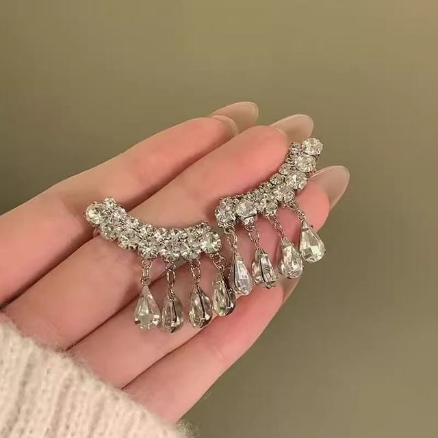 Climber Earring CZ Rhinestone