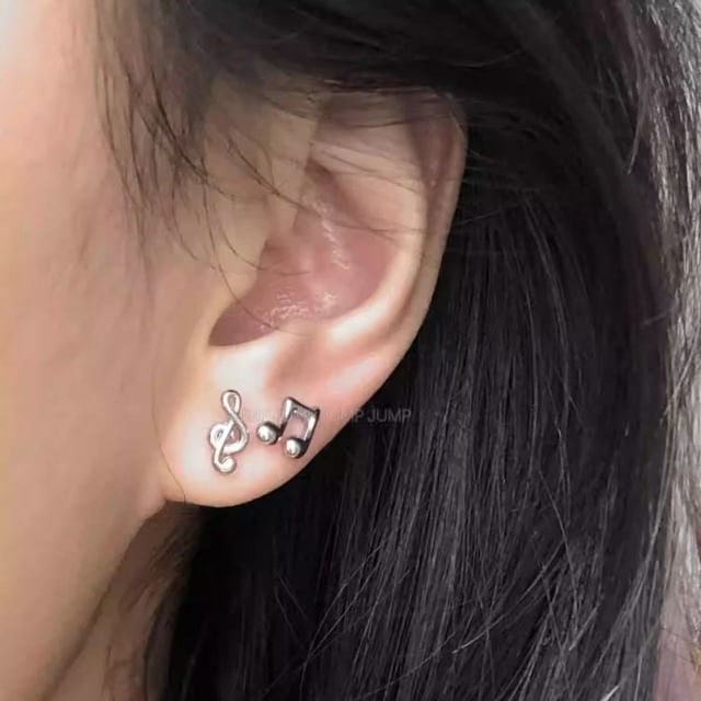Music Note Stud Earring