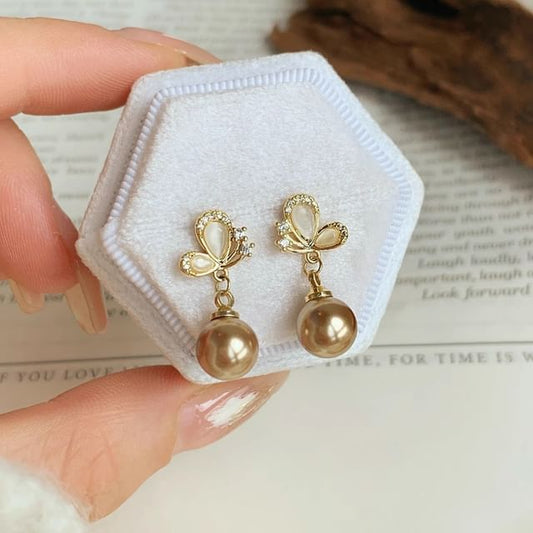 Dangle Beaded Earring Butterfly