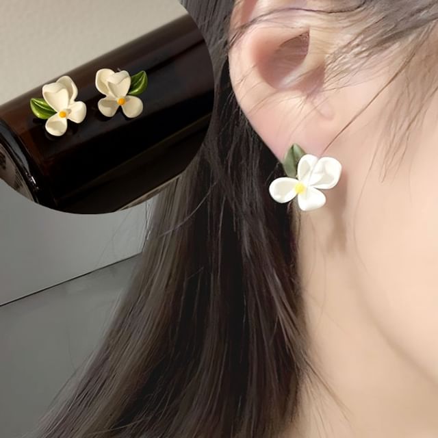 Stud Cuff Ear Designs) Floral Alloy Earring (Various /