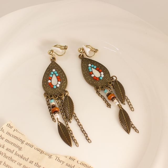 Leaf (Various / Cuff Designs) Earring Chandelier Ear Alloy