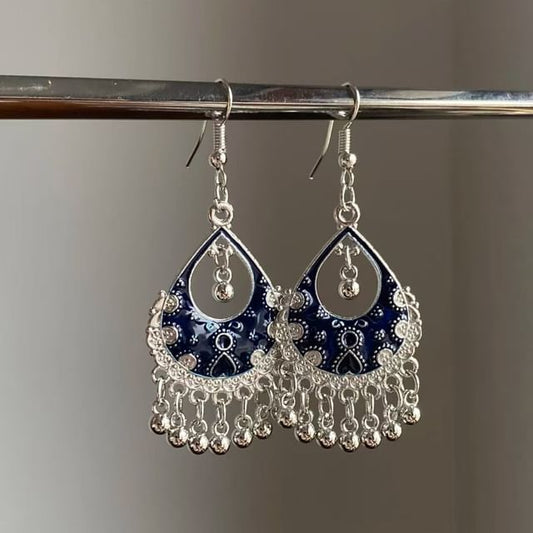 Fringed Chandelier Earring Alloy