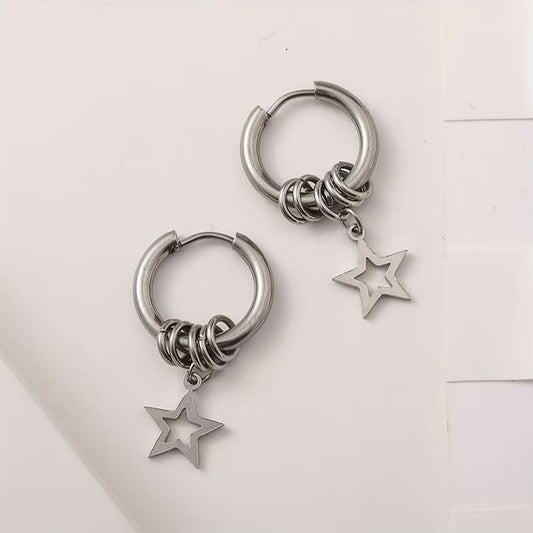 Star Alloy Earring Drop