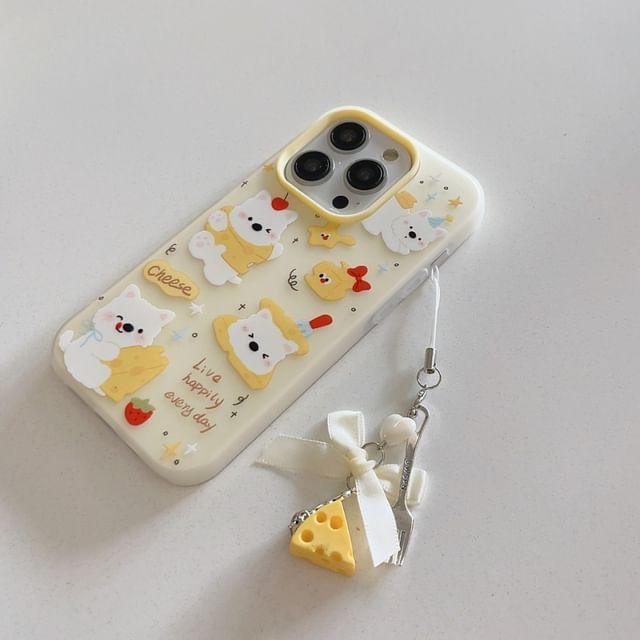 Charm Cheese Case Phone / Dog Set