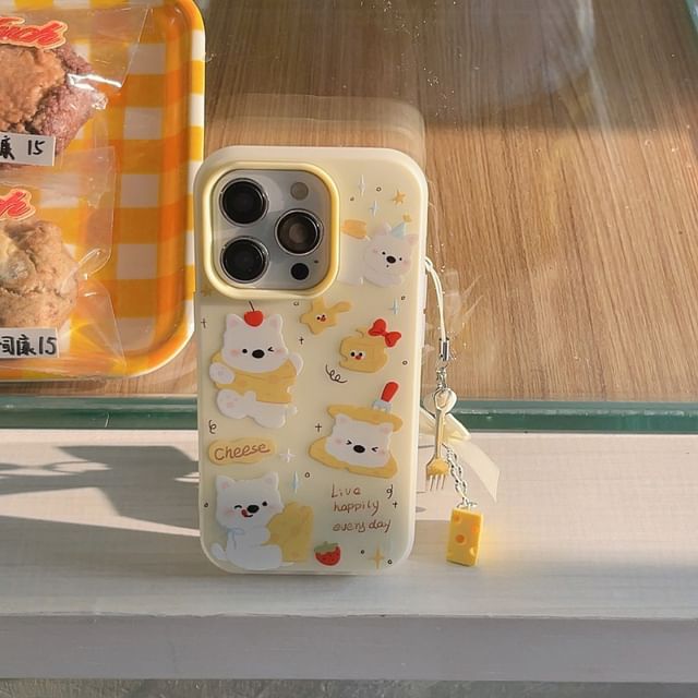 Charm Cheese Case Phone / Dog Set