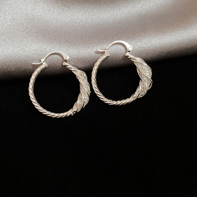 Earring Designs) Hoop (Various Alloy Twisted