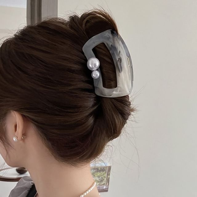 Hair Pearl Faux Claw Acrylic