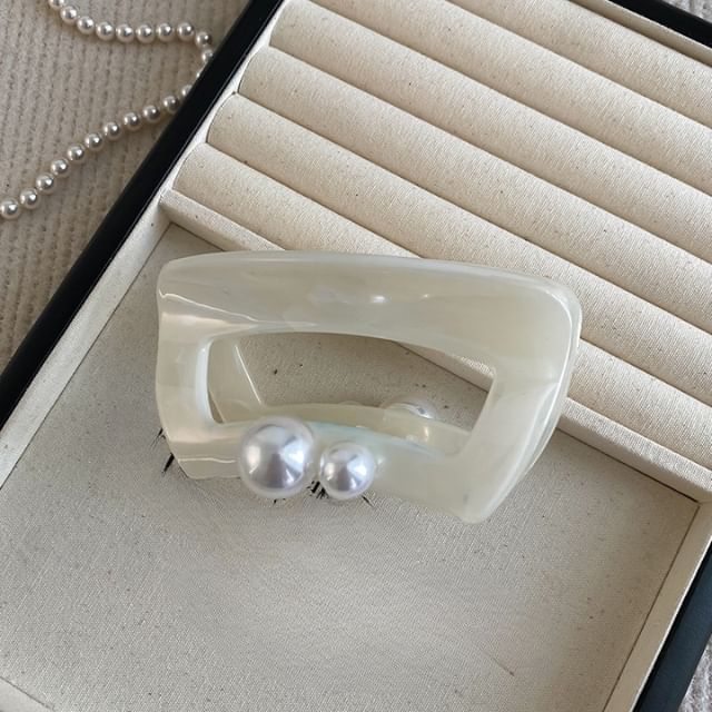 Hair Pearl Faux Claw Acrylic