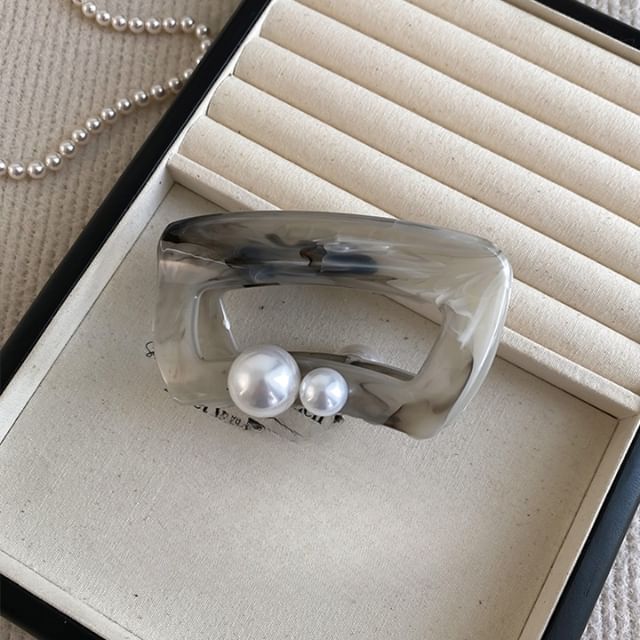 Hair Pearl Faux Claw Acrylic