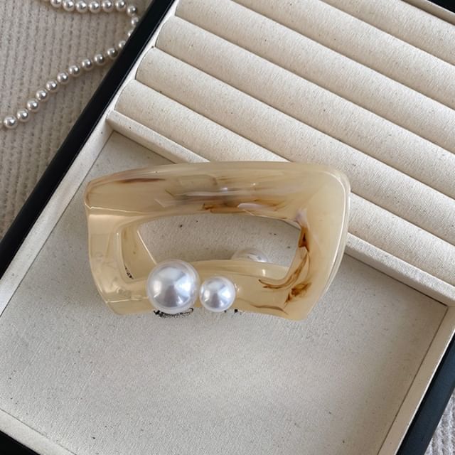 Hair Pearl Faux Claw Acrylic