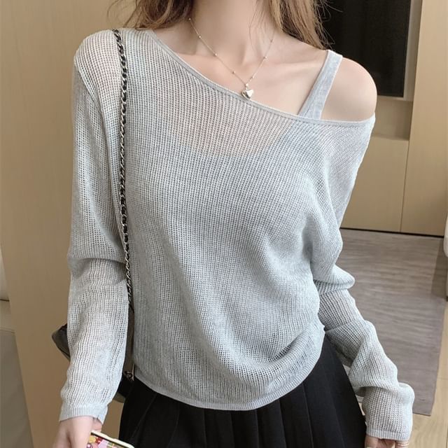 Plain + Set: Knit Sleeveless Top Long-Sleeve