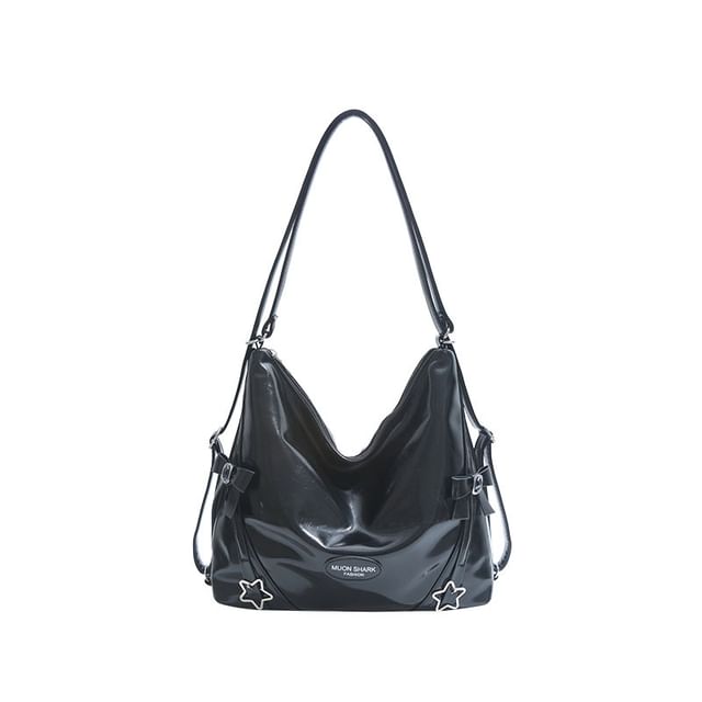 Crossbody Star Bow Faux Bag Leather Buckled