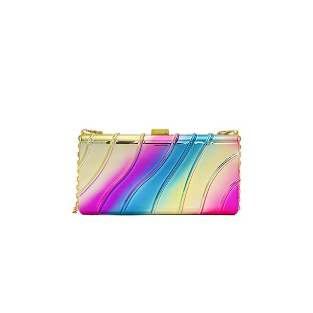 Strap Textured Bag Chain Crossbody