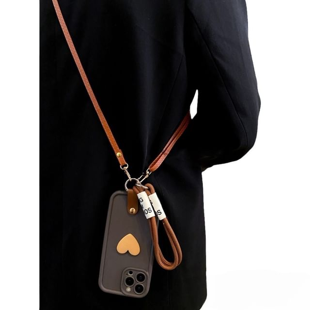 Phone with Strap / Lanyard Set Case Heart