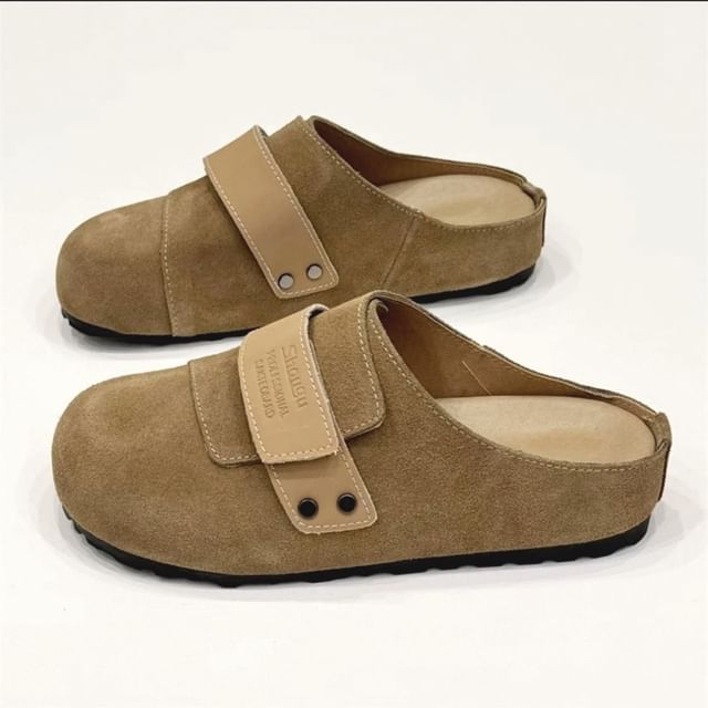 Leather Mules Genuine Platform