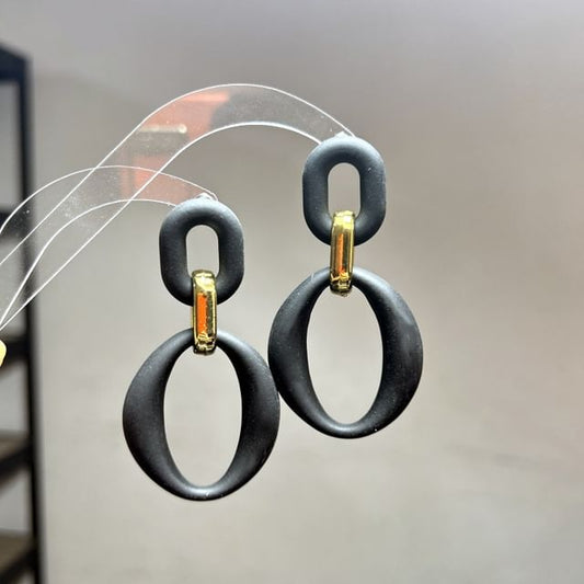 Alloy Dangle Acrylic Earring Hoop