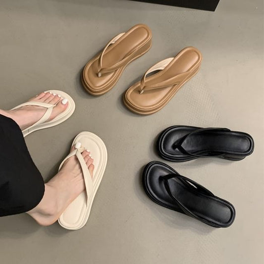 Sandals Thong Platform Slide