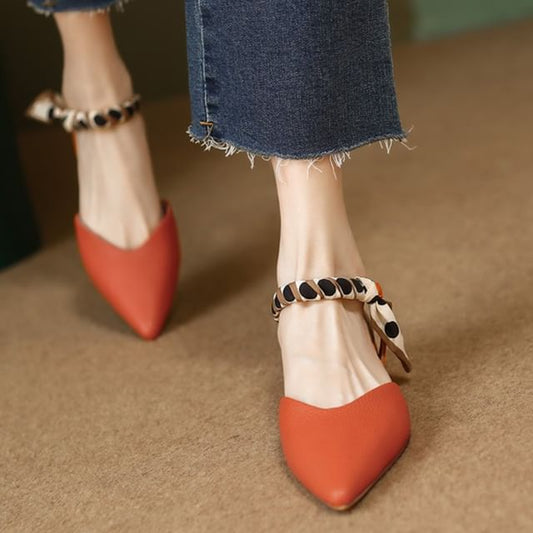 Pointed D'Orsay Toe Buckle Sandals