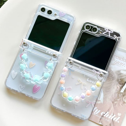 Heart Phone Strap / Set Bow Case