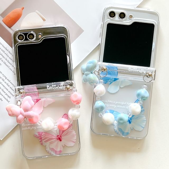 Phone / Butterfly Strap Set Case