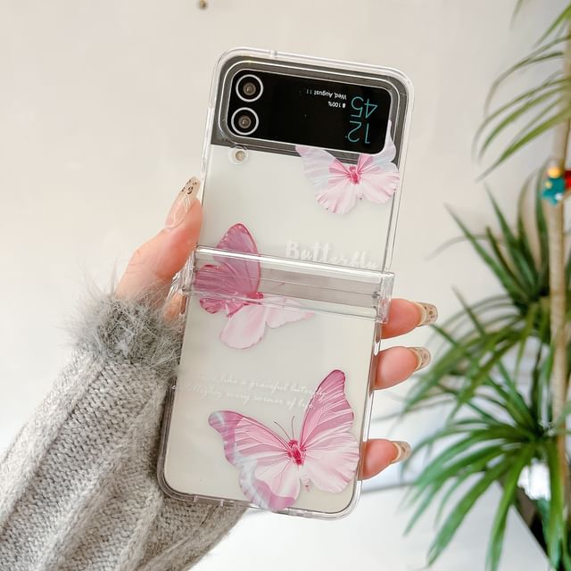 Phone / Butterfly Strap Set Case