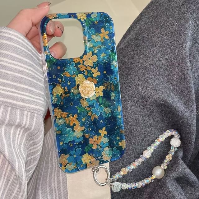 Strap Case Floral Set Phone /