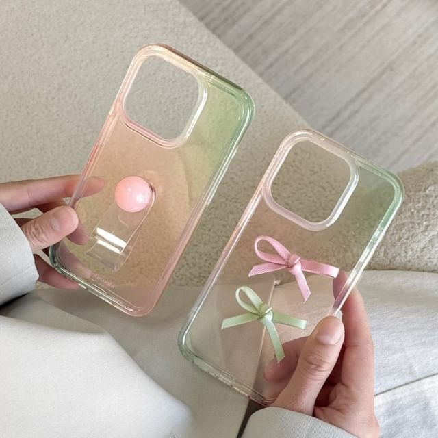 / Strap Case Ribbon Finger Phone
