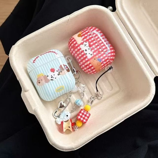 Case / Earphone AirPods Skin Plaid Dog Apple Pro