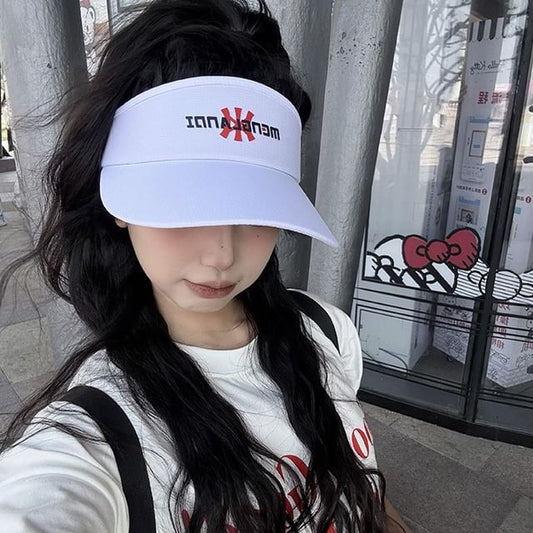 Embroidered Sun Lettering Visor