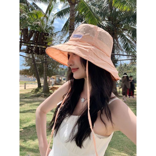 Bucket Lettering Plaid Hat Applique