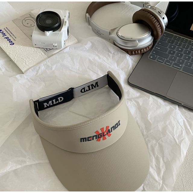 Embroidered Sun Lettering Visor