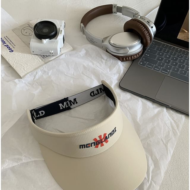 Embroidered Sun Lettering Visor