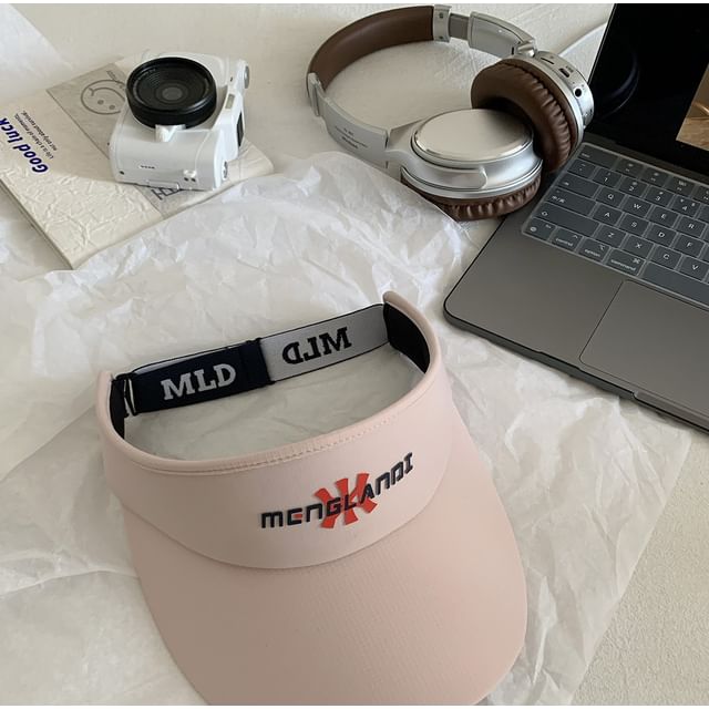 Embroidered Sun Lettering Visor