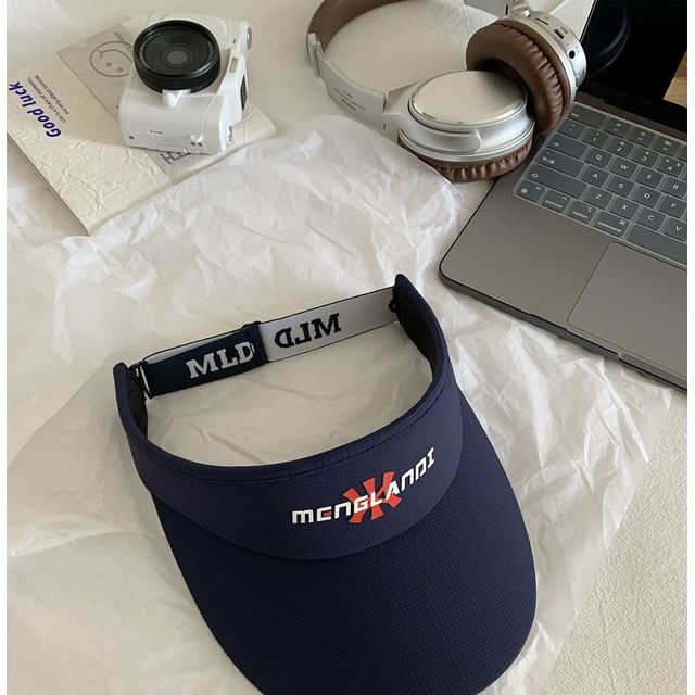 Embroidered Sun Lettering Visor