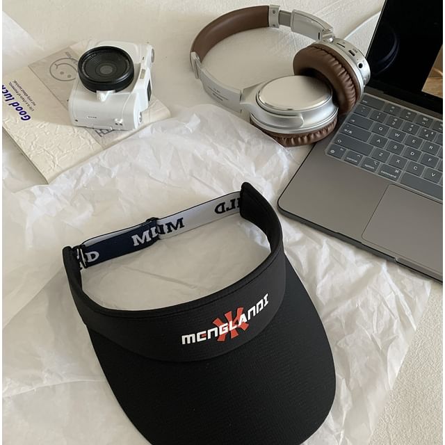 Embroidered Sun Lettering Visor