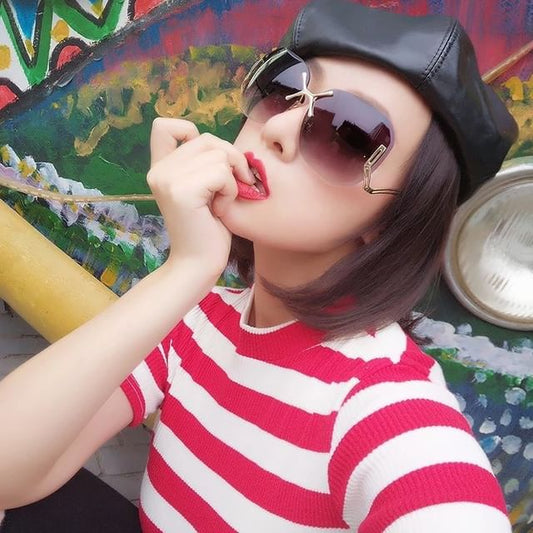 Cleaning Gradient (Various Case Sunglasses Designs) Set: Frameless Cloth +