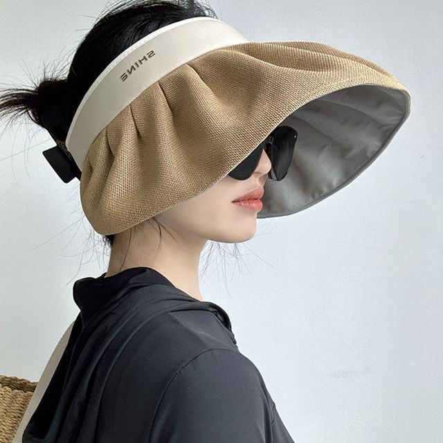 Ruffle Lettering Hat Sun