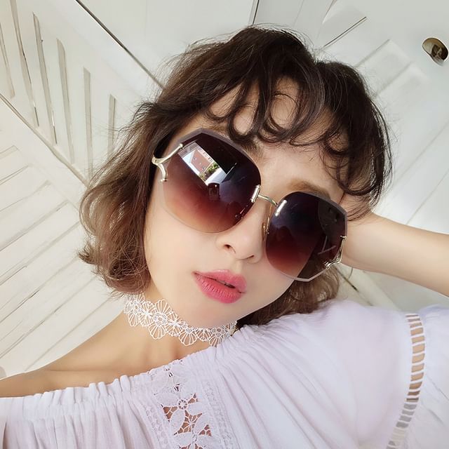 Cleaning Gradient (Various Case Sunglasses Designs) Set: Frameless Cloth +