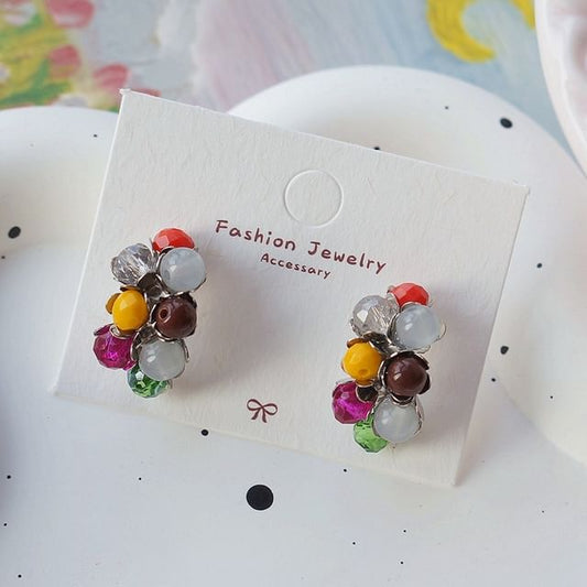 Stud Sterling Silver Earring 925 Bead