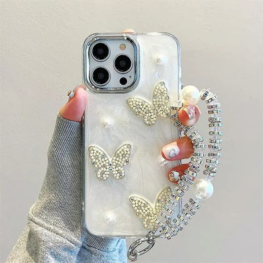 Pearl Butterfly Case Faux iPhone