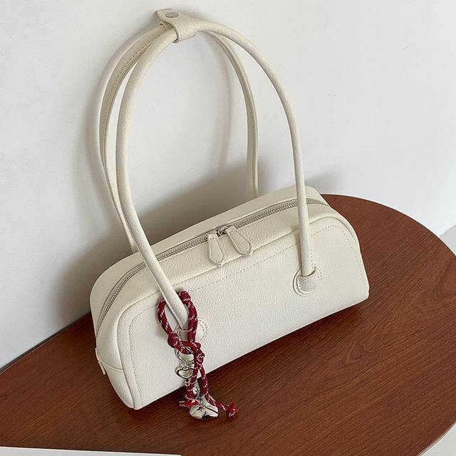 Faux Bag Shoulder Leather Plain