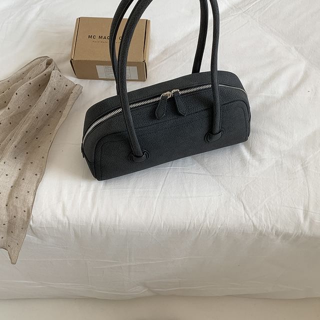 Faux Bag Shoulder Leather Plain